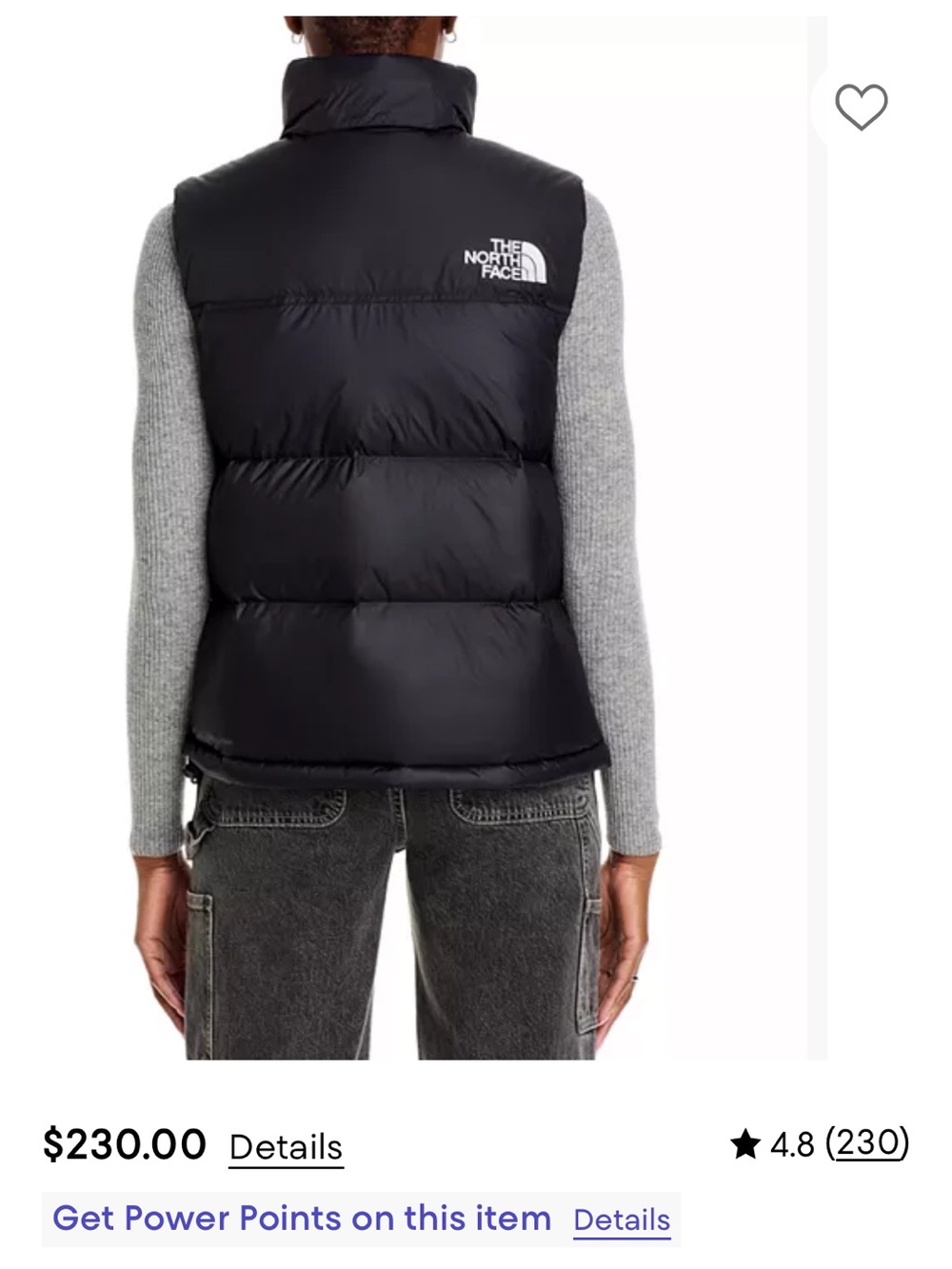 The North Face Black Puffer Vest - 1996 Retro Nuptse